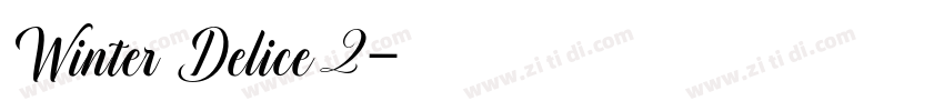 Winter Delice 2字体转换